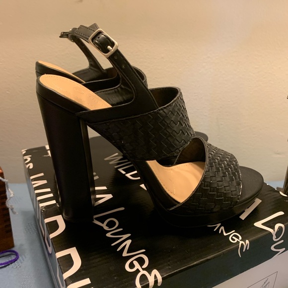 ❌SOLD🌺Wild Diva Lounge Morrin Black Slingback Sandal - Picture 4 of 8